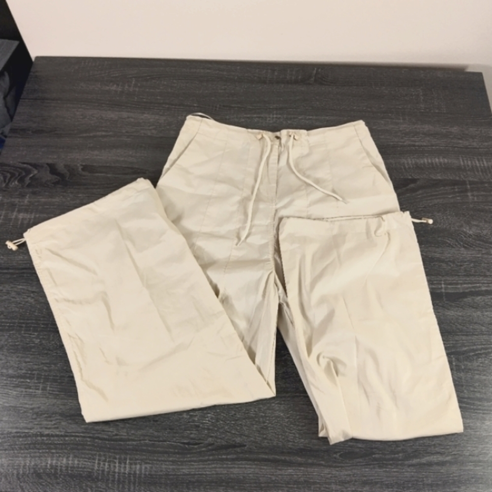 Amable By Mable women's cargo pants light khaki light weight Size S